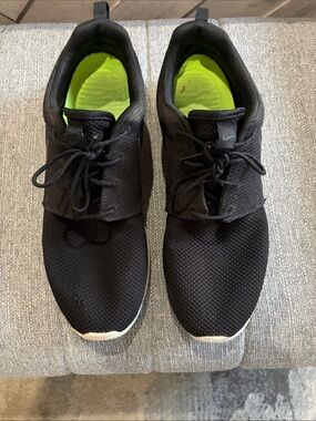 Nike Men’s Black Sneakers with Neon Green Insole
